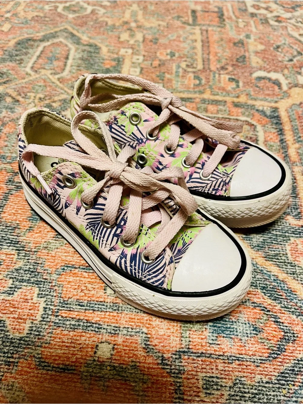 Converse Chuck Taylor All Star Eva Lift Low Platform Sneakers with Palm Design